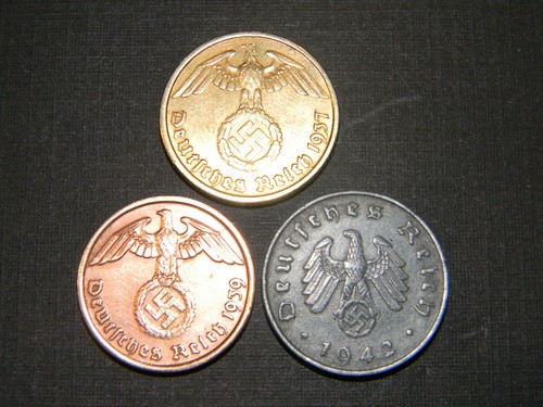 Big ww2 german coins - ww2,